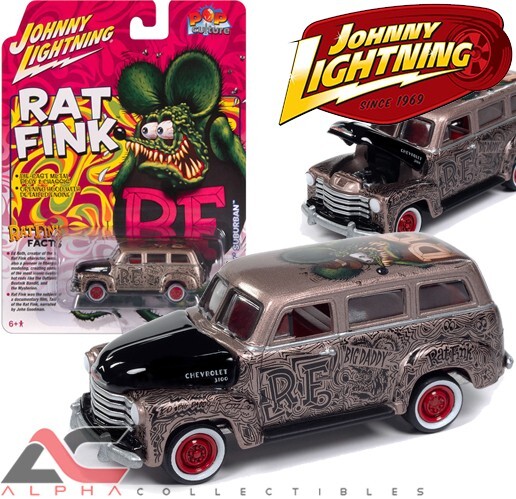 ミニカー 1:64 Rat Fink 1965 Chevrolet Suburban RAT FINK ミニカー 1/64 ラットフィンク シボレー サバーバン