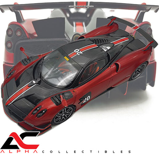 LCD Pagani Huayra R パガーニ ウアイラ R 1/18 1/18 LCD Pagani Huayra R (Carbon Black) Diecast Car Model