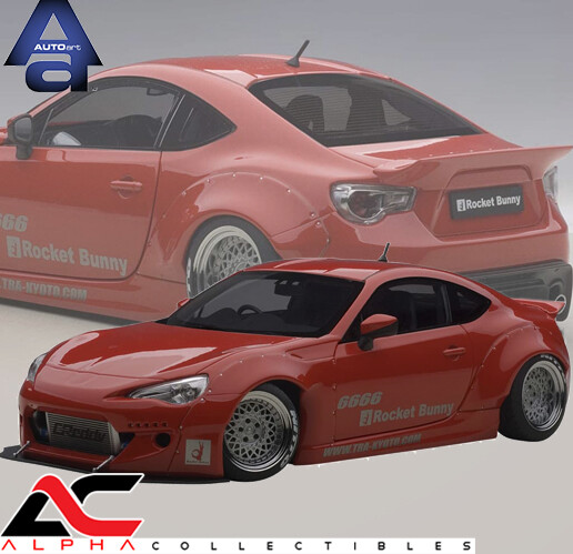 AUTOART 78757 1:18 TOYOTA 86 ROCKET BUNNY RED/SILVER RIMS | eBay