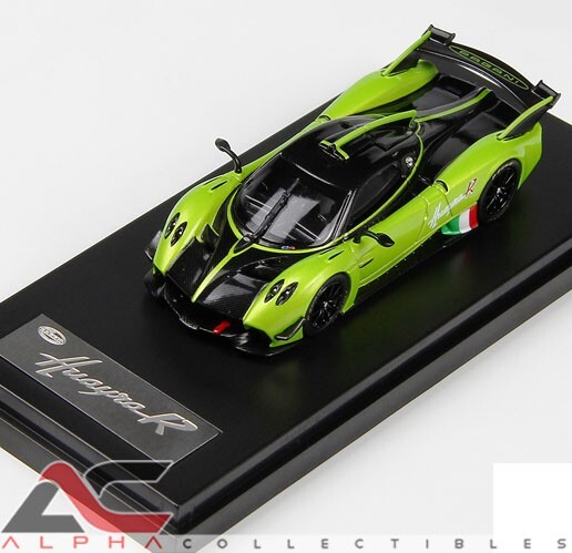 LCDモデル 1/64 PAGANI HUAYRA R フルカーボン LCD 1:64 Pagani Huayra R #1 Black Carbon Diecast Model Car