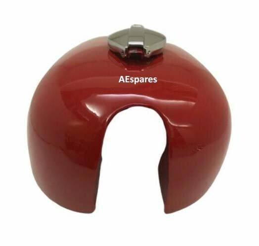 Fits BSA A65 Spitfire Hornet 2 Gallon Red Painted Steel Petrol Tank with Cap