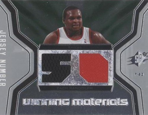 2007-08 SPx - Zach Randolph #WMJ-ZR