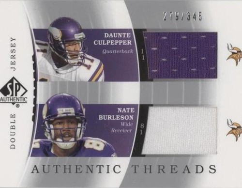2003 SP Authentic Daunte Culpepper Nate Burleson #DJC-DC/NB