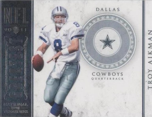 2011 Playoff National Treasures Troy Aikman #17