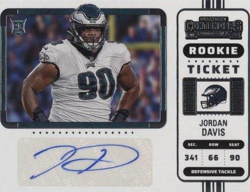 2022 Panini Contenders Jordan Davis #148