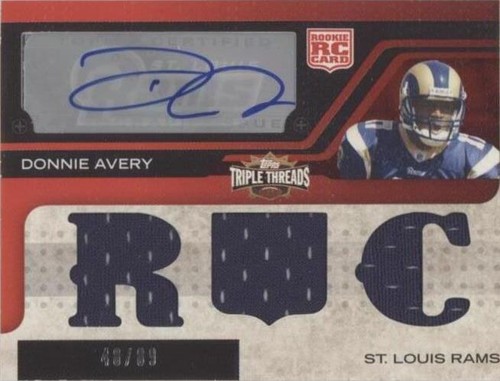 2008 Topps Triple Threads Donnie Avery #109