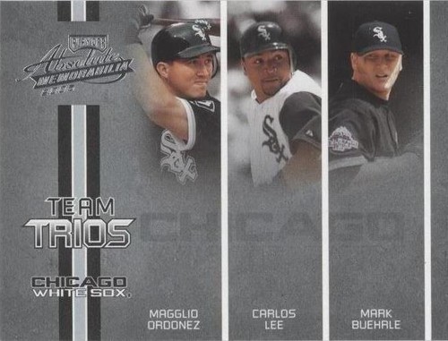 2005 Playoff Absolute Memorabilia - Carlos Lee Magglio Ordonez Mark Buehrle #TT-5