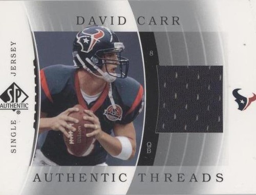 2003 SP Authentic David Carr #JC-DC