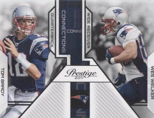 2011 Panini Prestige Tom Brady Wes Welker #23