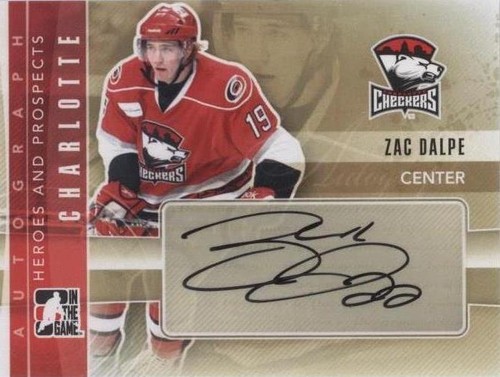 2011-12 In the Game Heroes and Prospects - Zac Dalpe #A-ZD