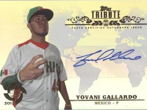 2013 Topps Tribute WBC - Yovani Gallardo #WTA-YG3