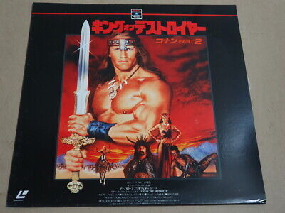 CONAN THE DESTROYER 1984 JAPAN LD LASERDISC w/INSERT SF078-5086 Schwarzenegger