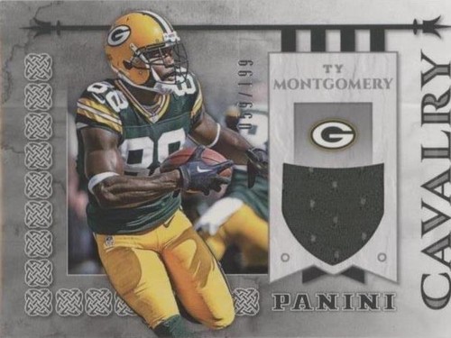 2017 PANINI QUEST MATERIALS FOOTBALL TY MONTGOMERY #QM-TM PATCH 16