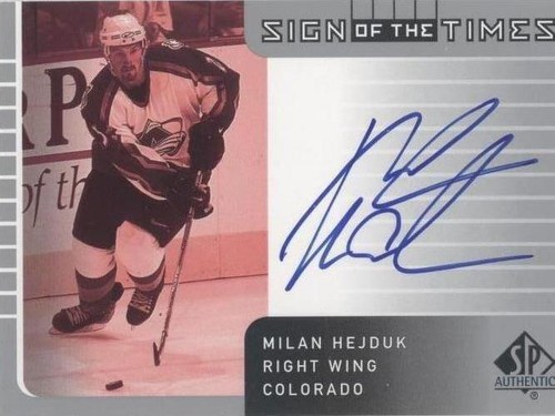 2001-02 SP Authentic - Milan Hejduk #MH