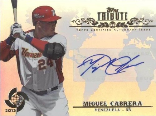 2013 Topps Tribute WBC - Miguel Cabrera #WTA-MC2