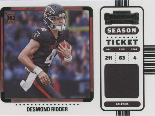 2022 Panini Contenders Desmond Ridder #RSV-DRI