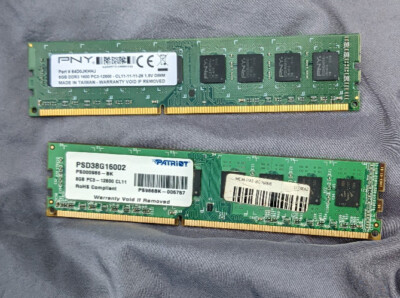 16gb (2x8gb) Desktop RAM Patriot DDr3 good condition.