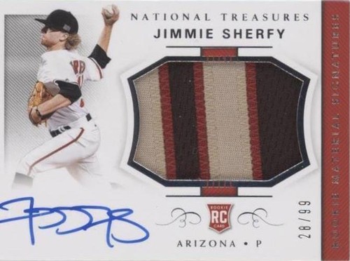 2018 Panini National Treasures - Jimmie Sherfy #47