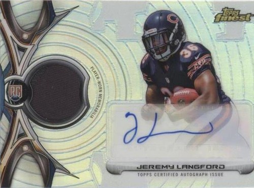 2015 Topps Finest Jeremy Langford #RRAP-JL