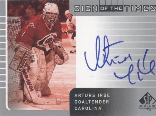 2001-02 SP Authentic - Arturs Irbe #AI