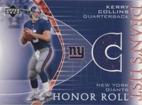 2003 Upper Deck Honor Roll Kerry Collins #DL-KC
