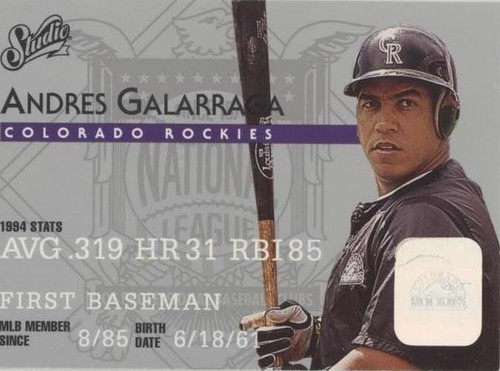 1995 Studio - Andres Galarraga #42
