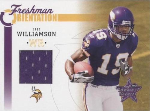 2005 Leaf Rookies & Stars Troy Williamson #FO-27