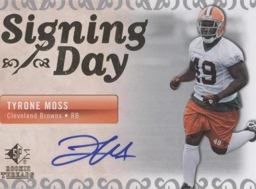 2007 SP Rookie Threads Tyrone Moss #SDA-TM