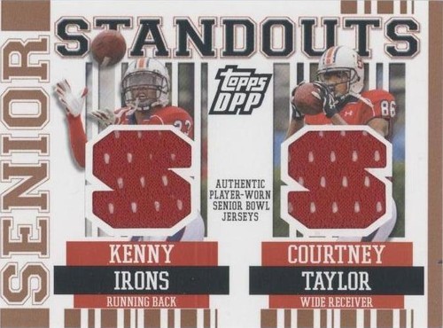 2007 Topps Draft Picks and Prospects (DPP) Courtney Taylor Kenny Irons #SSCR-IT