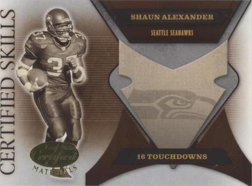 2005 Leaf Certified Materials Shaun Alexander #CS-16