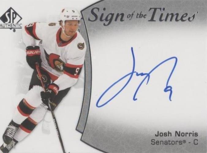 2021-22 SP Authentic - Josh Norris #SOTT-JN