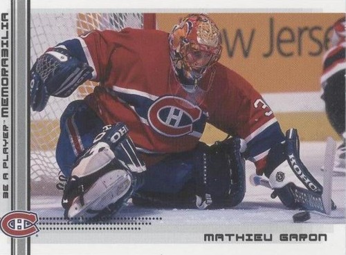 2000-01 In the Game Be A Player Memorabilia - Mathieu Garon #422