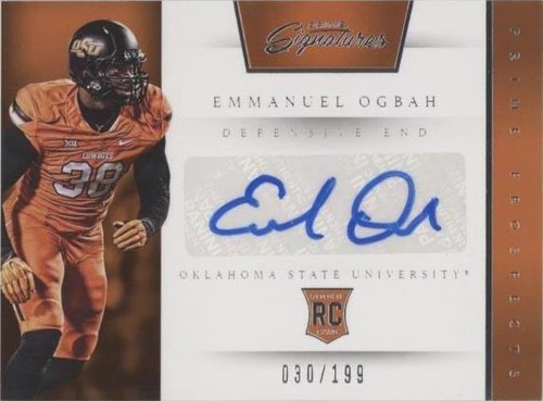 2016 Panini Prime Signatures Emmanuel Ogbah #232