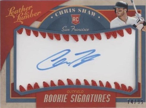 2019 Panini Leather & Lumber - Chris Shaw #118