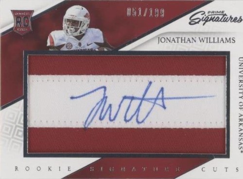 2016 Panini Prime Signatures Jonathan Williams #263