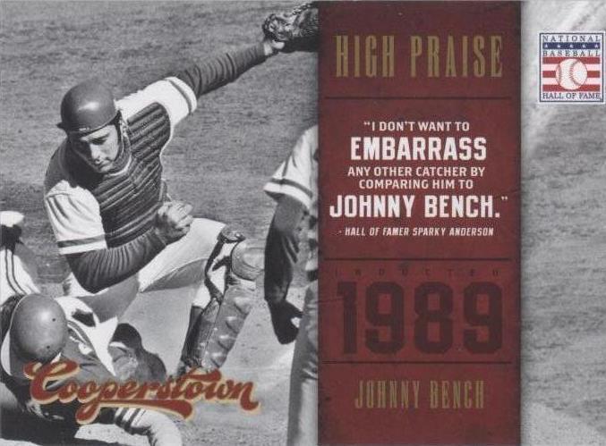 2012 Panini Cooperstown - Johnny Bench #3