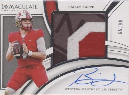 2022 Panini Immaculate Collection Collegiate Bailey Zappe #PP27