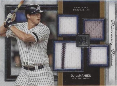 2020 Topps Museum Collection - D.J. LeMahieu #SPQR-DJL