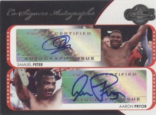 2008 Topps Co-Signers - Aaron Pryor Samuel Peter #CS-PP
