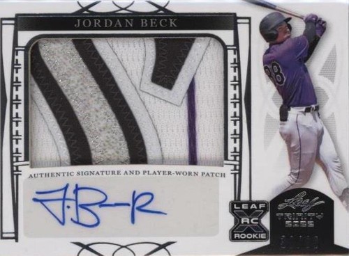 2022 Leaf Trinity - Jordan Beck #PA-JB3