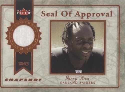 2003 Fleer Snapshot Jerry Rice #SA-JR