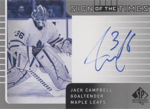 2021-22 SP Authentic - Jack Campbell #SOTT1-JC
