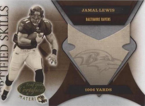 2005 Leaf Certified Materials Jamal Lewis #CS-29