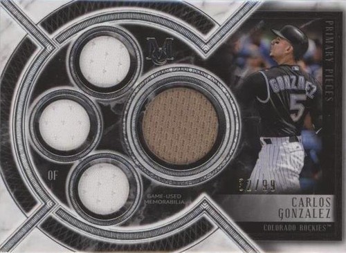 2018 Topps Museum Collection - Carlos Gonzalez #SPQR-CG