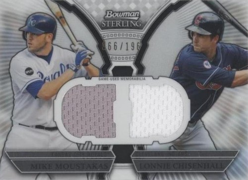 2011 Bowman Sterling - Lonnie Chisenhall Mike Moustakas #DRB-MC