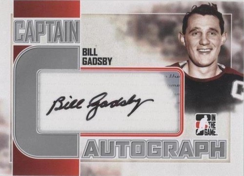 2011-12 In the Game Captain-C Series - Bill Gadsby #A-BG