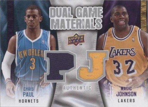スポーツ選手 NBA JERSEY CARD CHRIS PAUL MAGIC JOHNSON