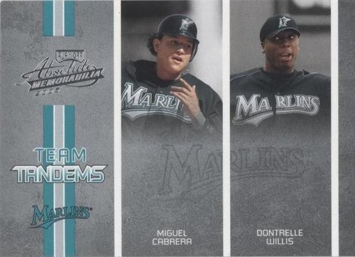 2005 Playoff Absolute Memorabilia - Dontrelle Willis Miguel Cabrera #TT-18