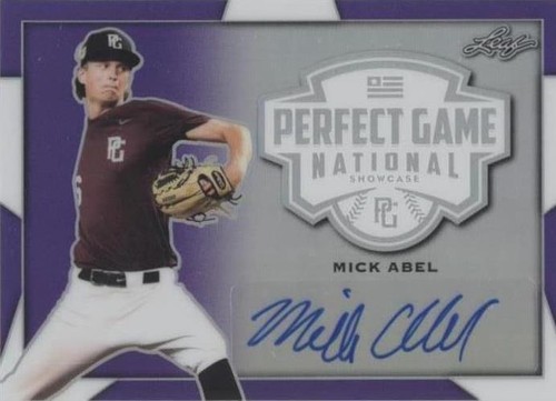 2019 Leaf Perfect Game National Showcase - Mick Abel #BA-MA1