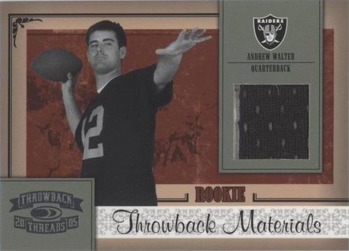 2005 Donruss Throwback Threads Andrew Walter #204